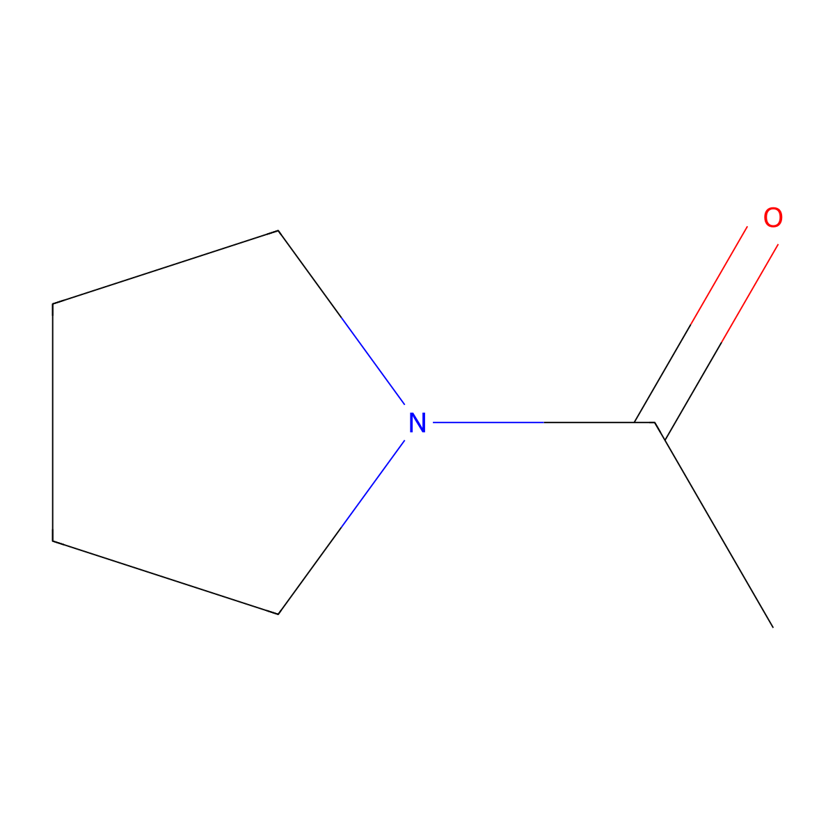 Pyrrolidine, 1-acetyl- molecular structure, CAS 4030-18-6
