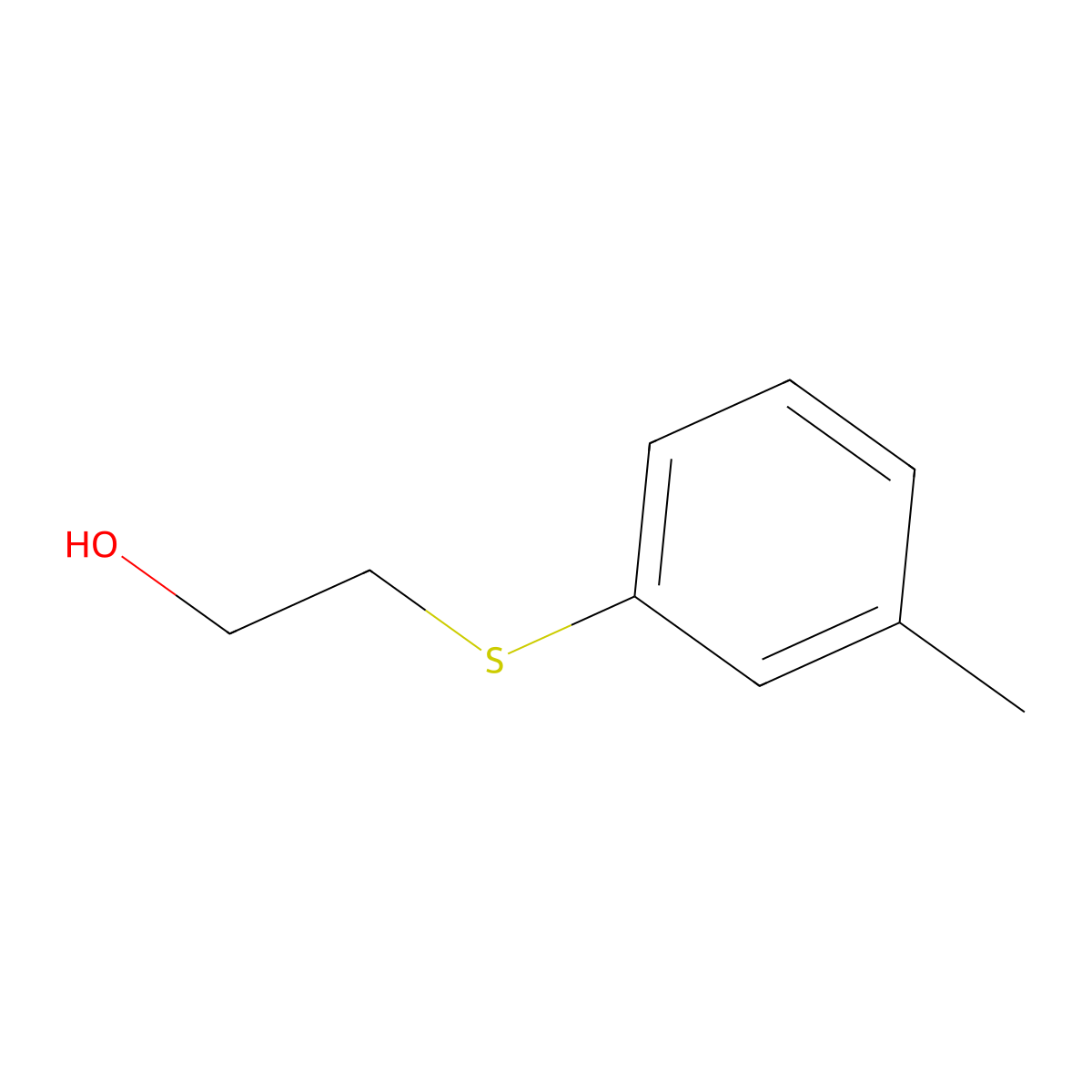 2-m-Tolylsulfanyl-ethanol molecular structure, CAS 4030-45-9