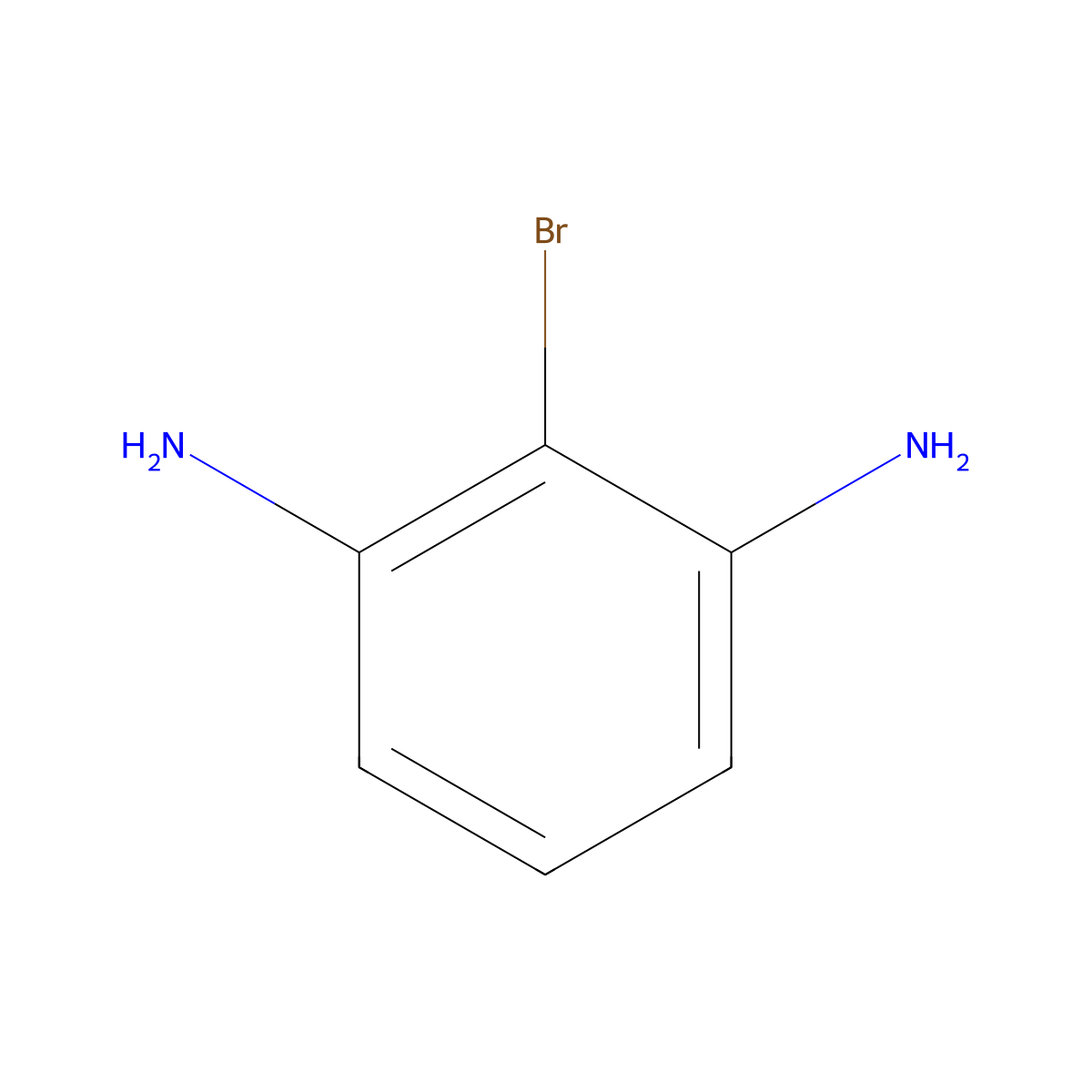 2-Bromobenzene-1,3-diamine molecular structure, CAS 40300-58-1