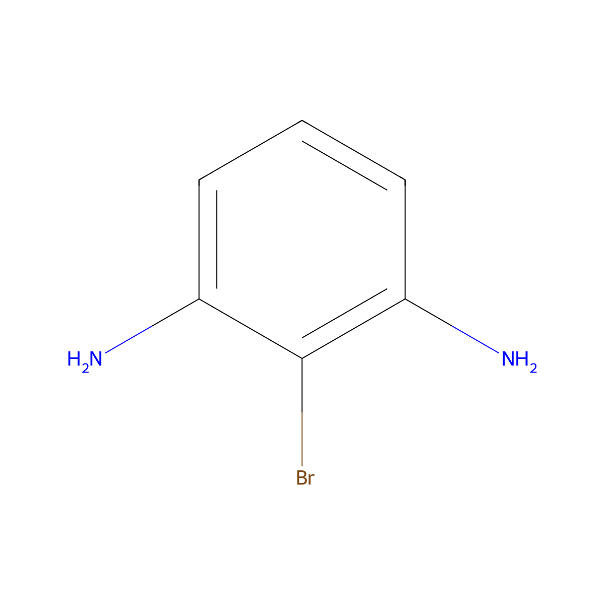 2-Bromobenzene-1,3-diamine molecular structure, CAS 40300-58-1