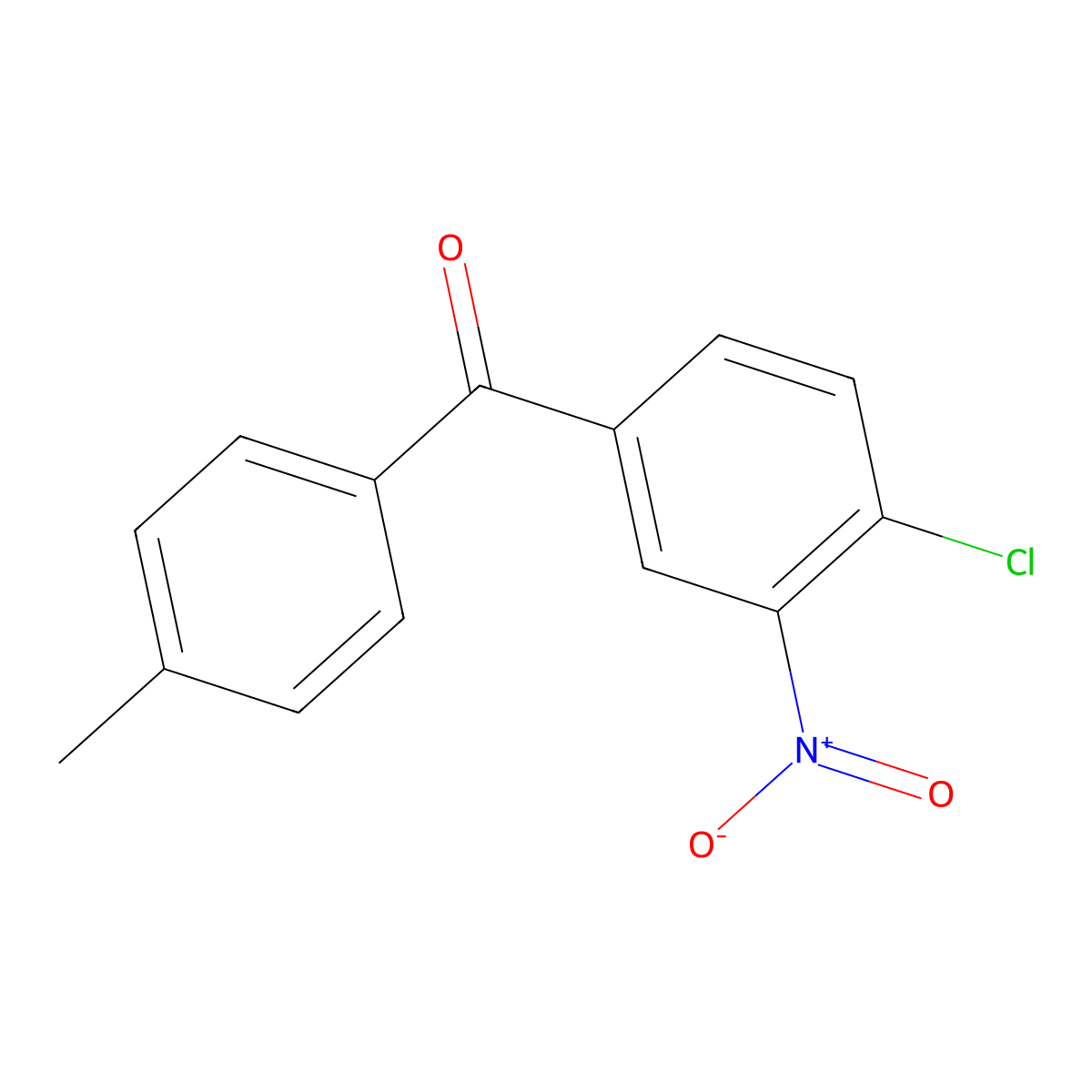 (4-Chloro-3-nitrophenyl)(4-methylphenyl)methanone molecular structure, CAS 40306-24-9
