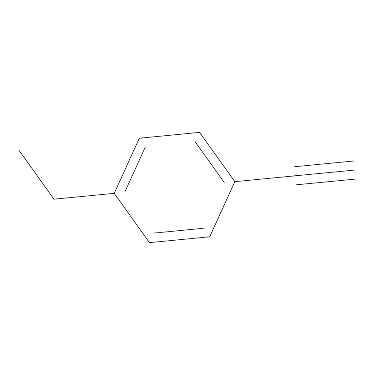 1-Ethyl-4-ethynylbenzene molecular structure, CAS 40307-11-7