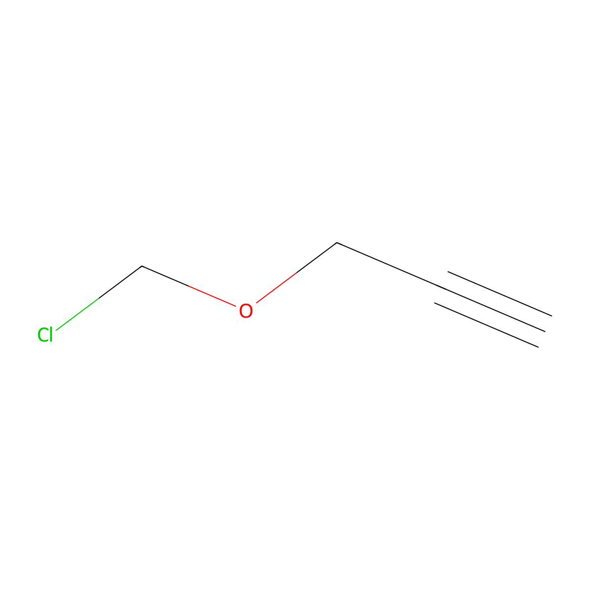 1-Propyne, 3-(chloromethoxy)- molecular structure, CAS 40308-66-5