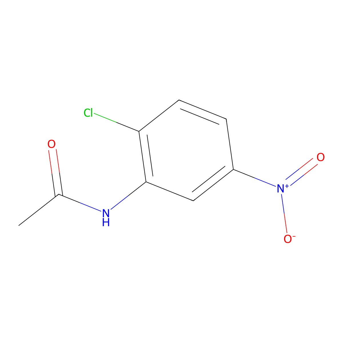 Acetamide, N-(2-chloro-5-nitrophenyl)- molecular structure, CAS 4031-81-6