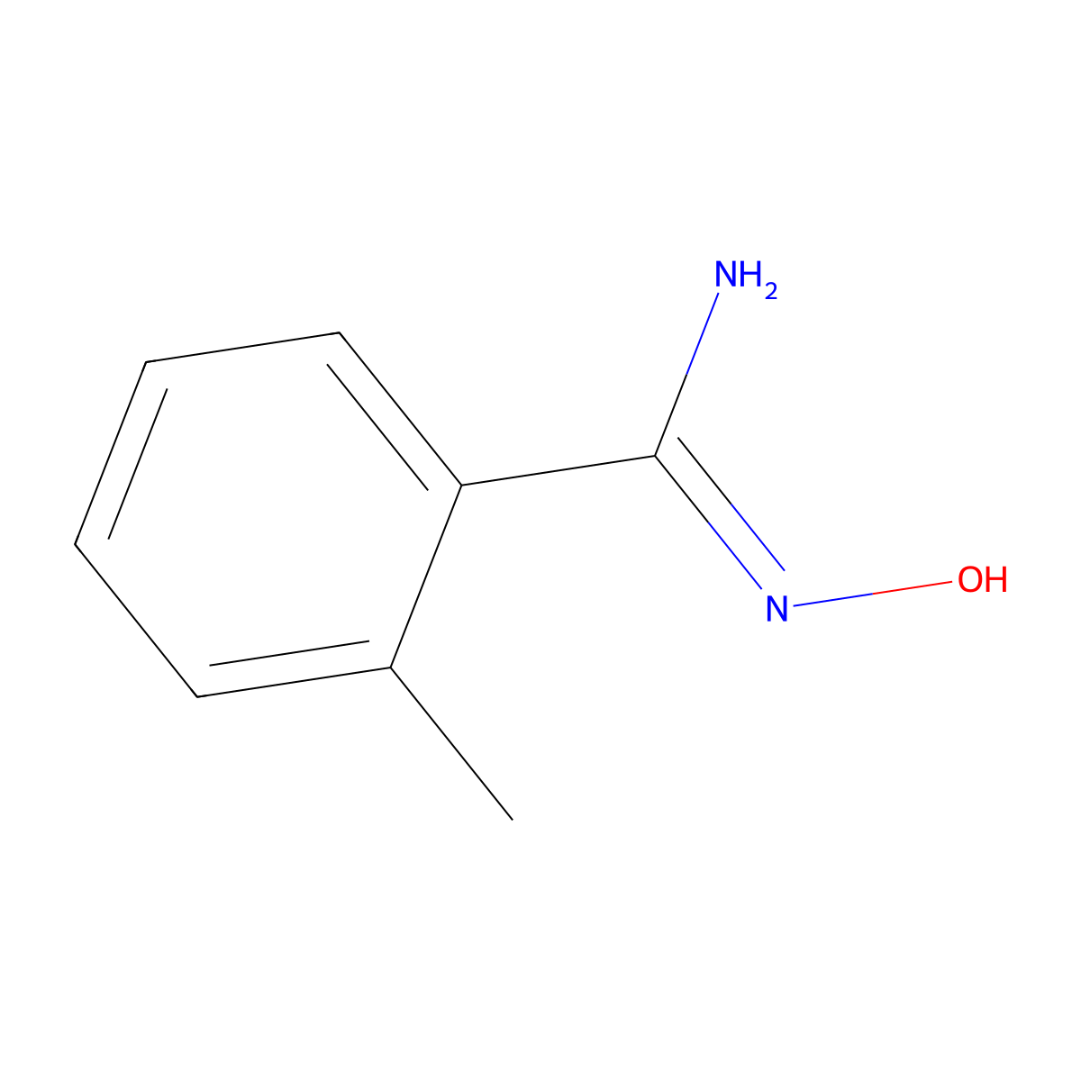 N-Hydroxy-2-methyl-benzamidine molecular structure, CAS 40312-14-9