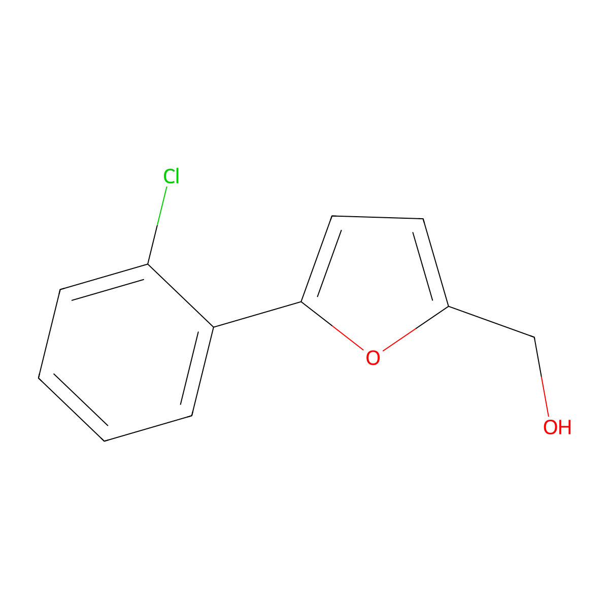 [5-(2-Chlorophenyl)furan-2-yl]methanol molecular structure, CAS 40313-66-4