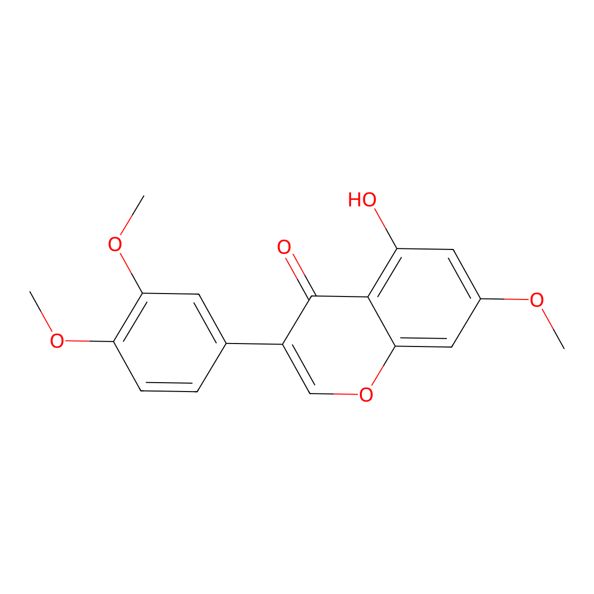 5-Hydroxy-7,3',4'-trimethoxyisoflavone molecular structure, CAS 40316-83-4