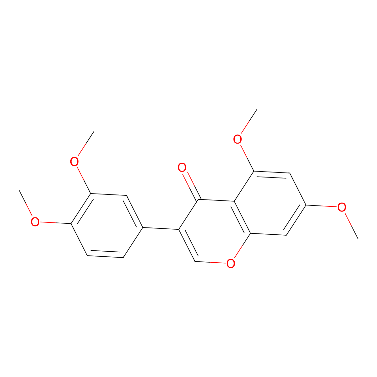 5,7,3',4'-Tetramethoxyisoflavone molecular structure, CAS 40316-84-5