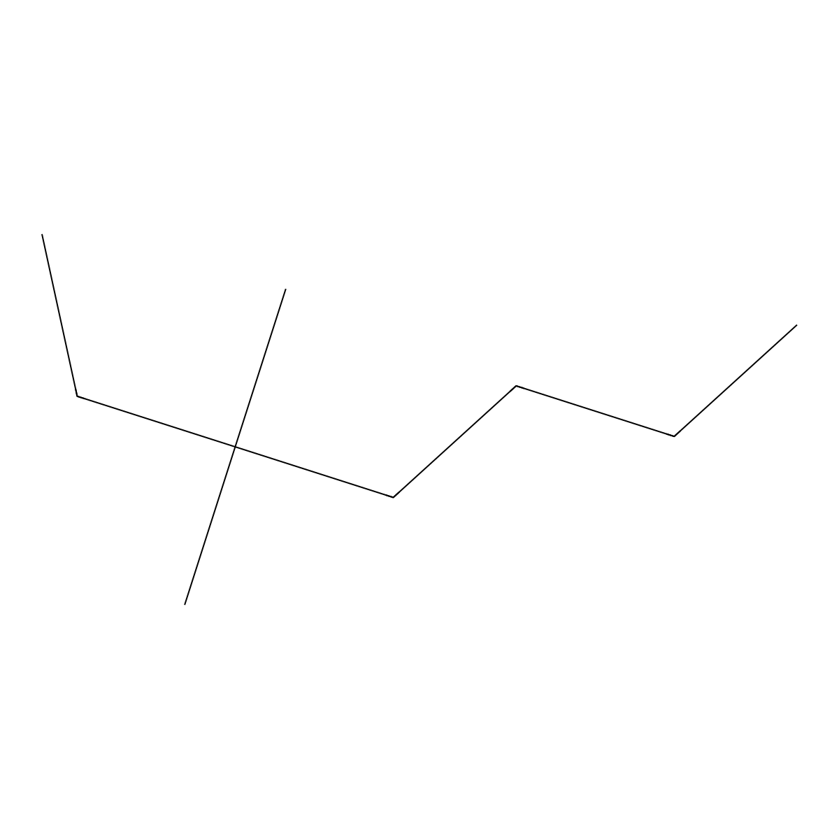 3,3-Dimethylheptane molecular structure, CAS 4032-86-4