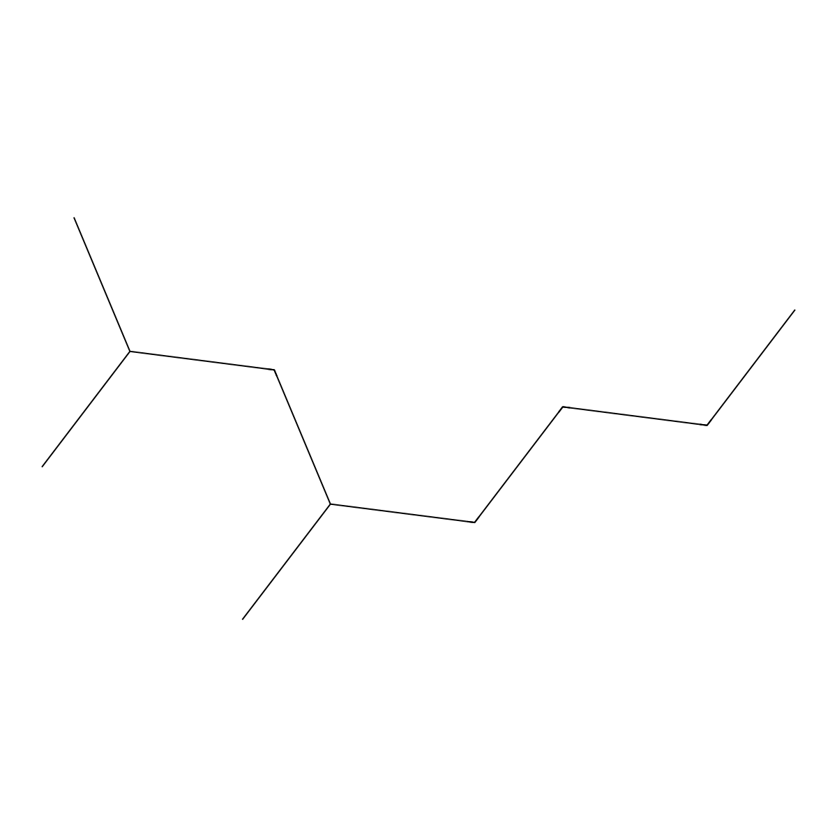 Octane, 2,4-dimethyl- molecular structure, CAS 4032-94-4