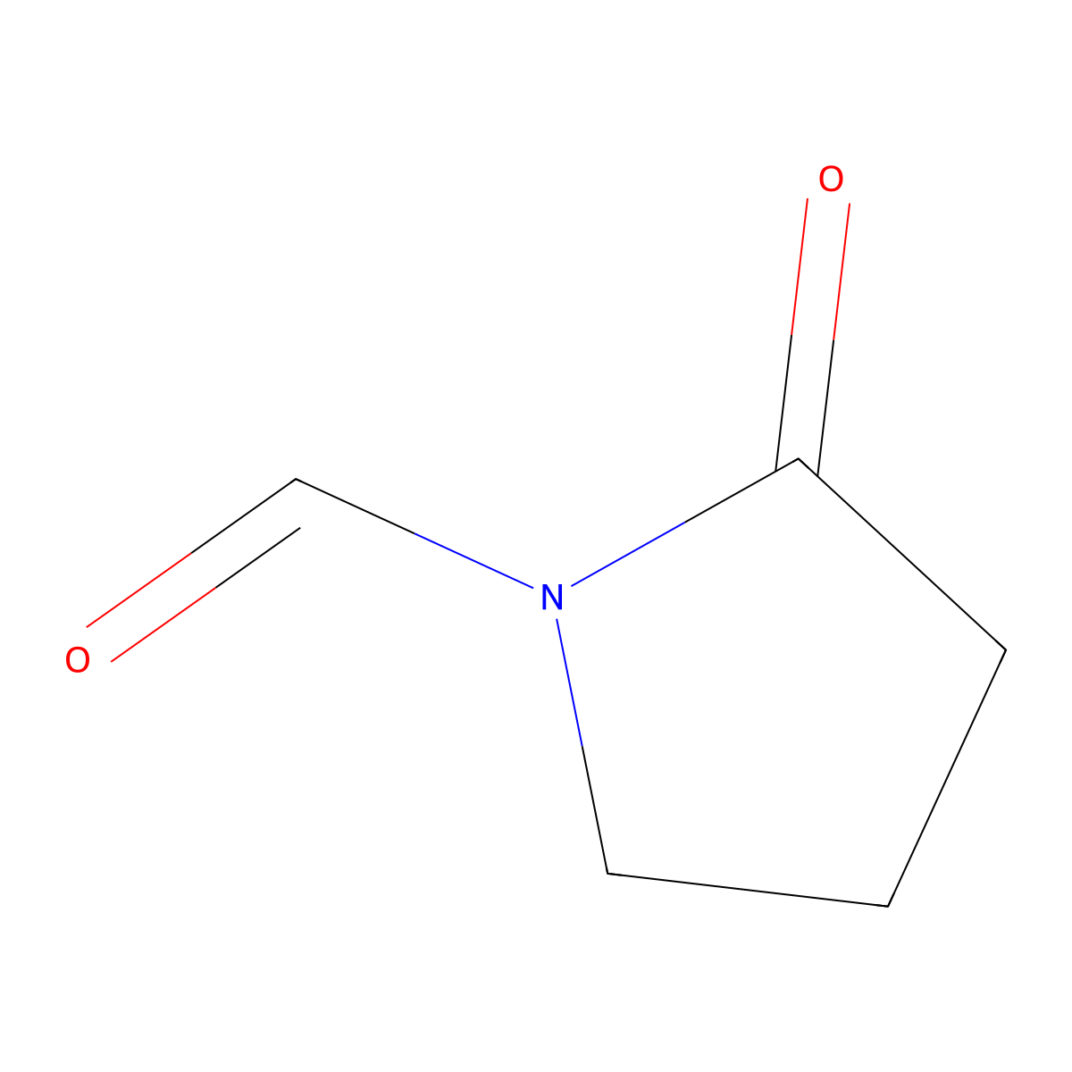 2-Oxopyrrolidine-1-carbaldehyde molecular structure, CAS 40321-44-6