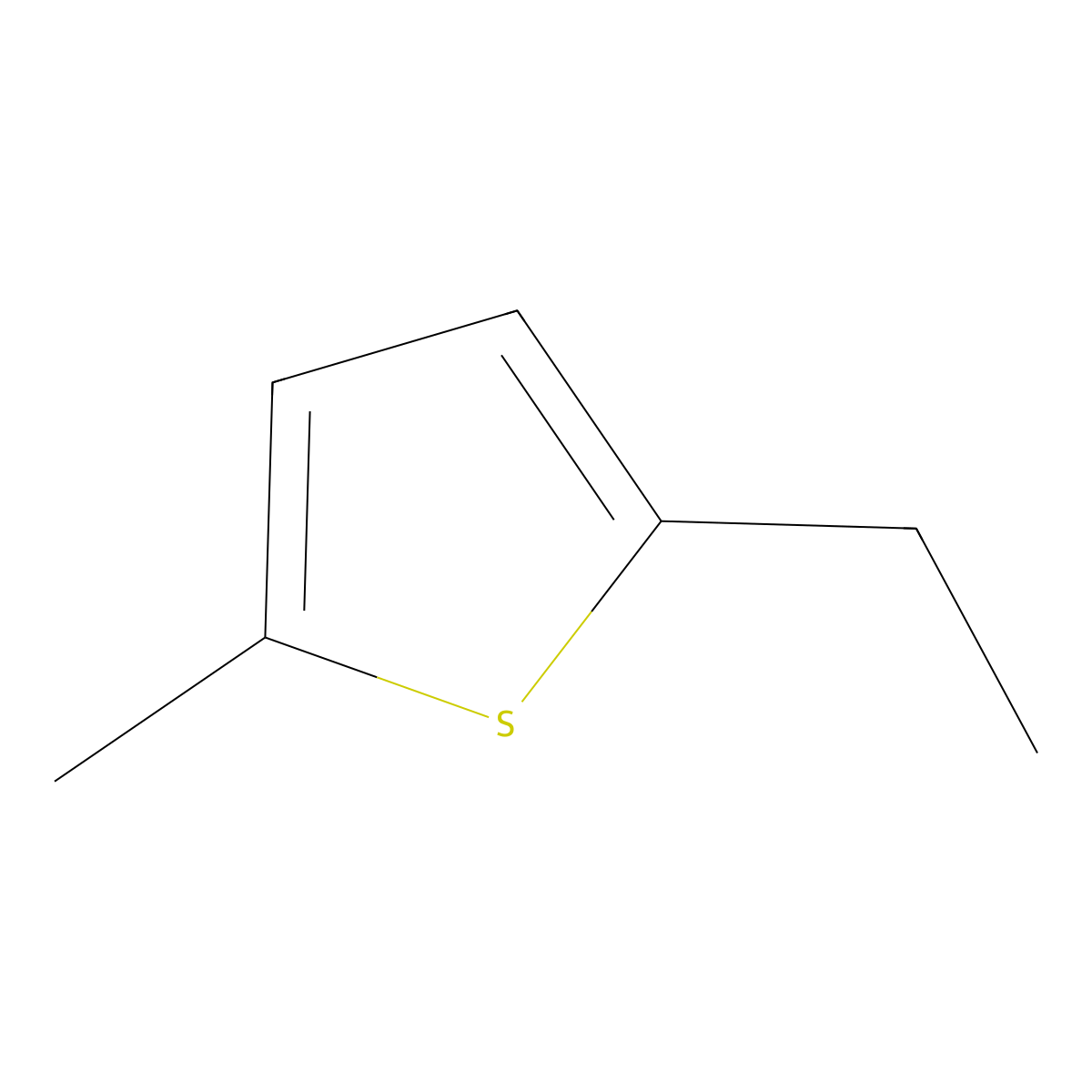 2-Ethyl-5-methylthiophene molecular structure, CAS 40323-88-4