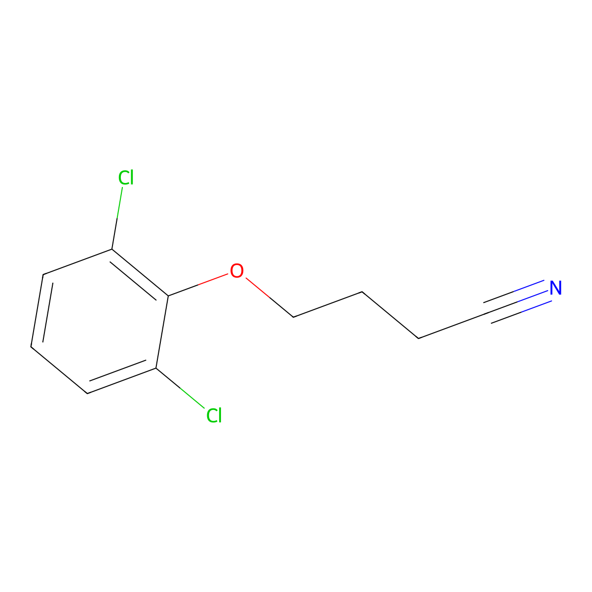 4-(2,6-Dichlorophenoxy)butanenitrile molecular structure, CAS 40324-60-5