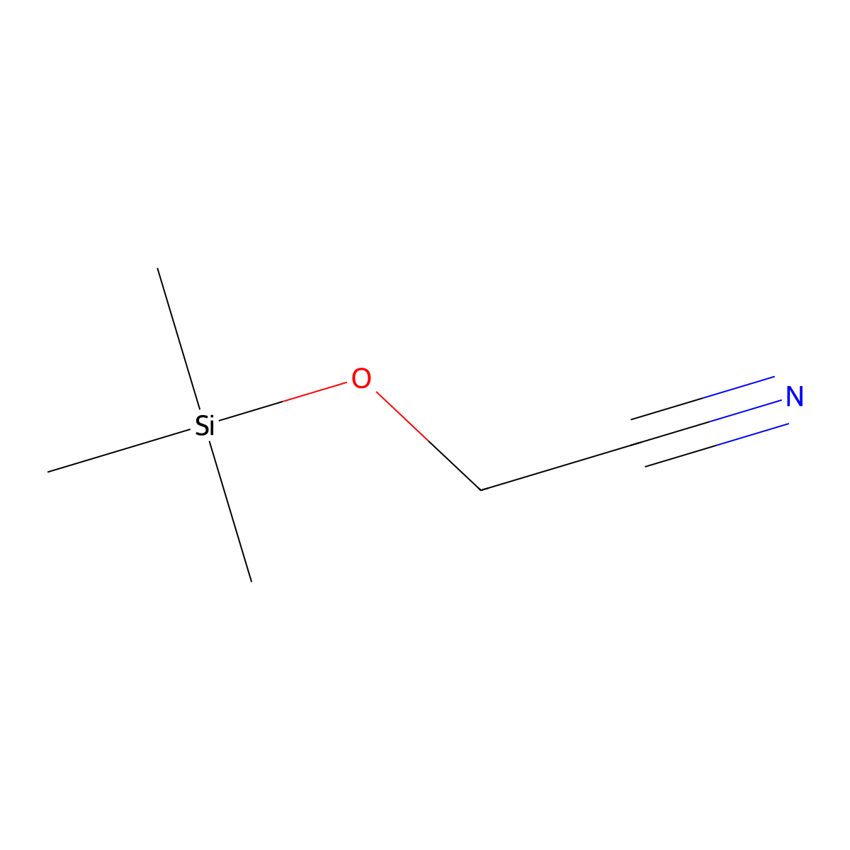 2-((Trimethylsilyl)oxy)acetonitrile molecular structure, CAS 40326-15-6