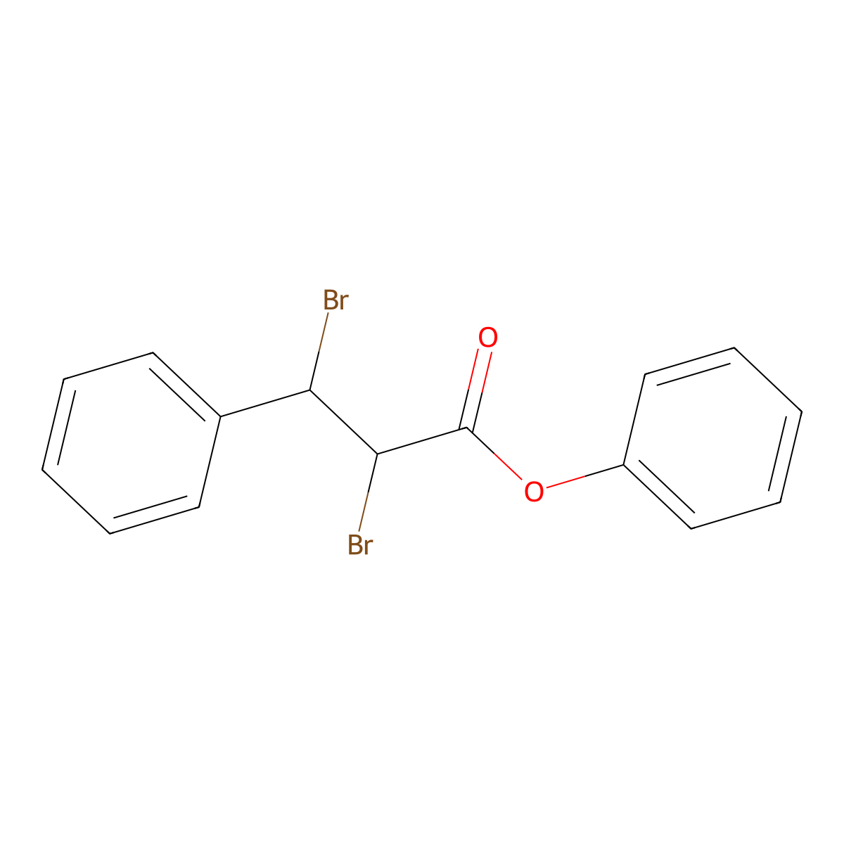 Phenyl 2,3-dibromo-3-phenylpropanoate molecular structure, CAS 40326-95-2
