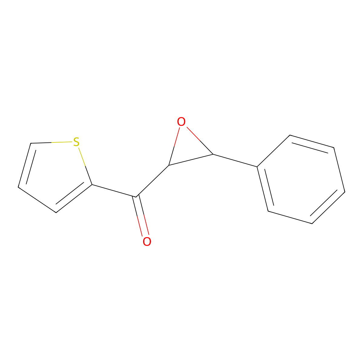2-Phenyl-3-(thiophene-2-carbonyl)oxirane molecular structure, CAS 40327-67-1