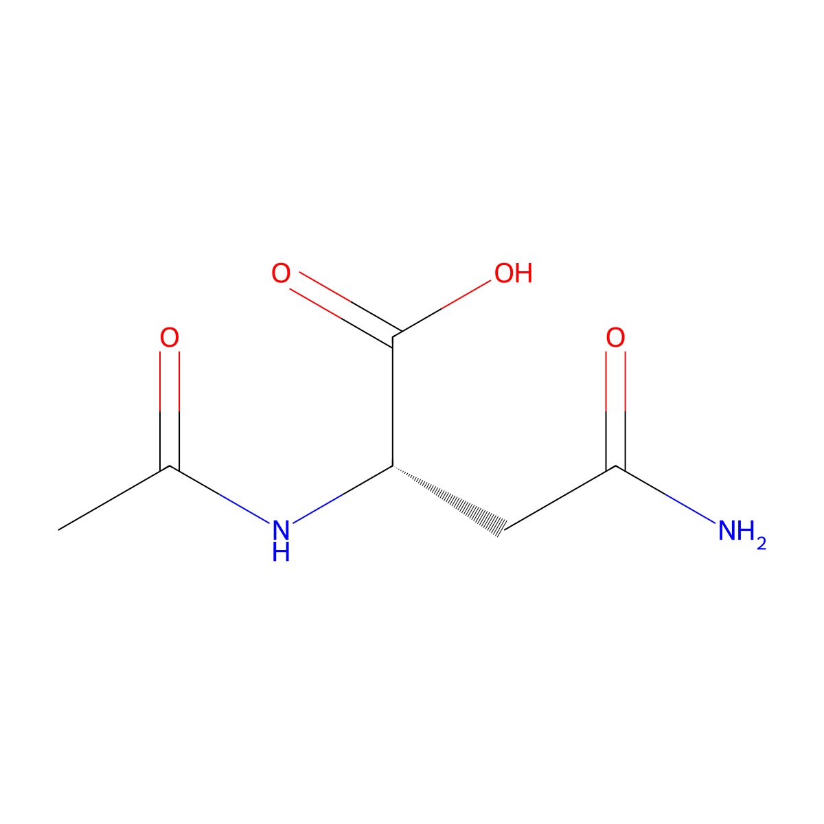 N-Acetylasparagine molecular structure, CAS 4033-40-3
