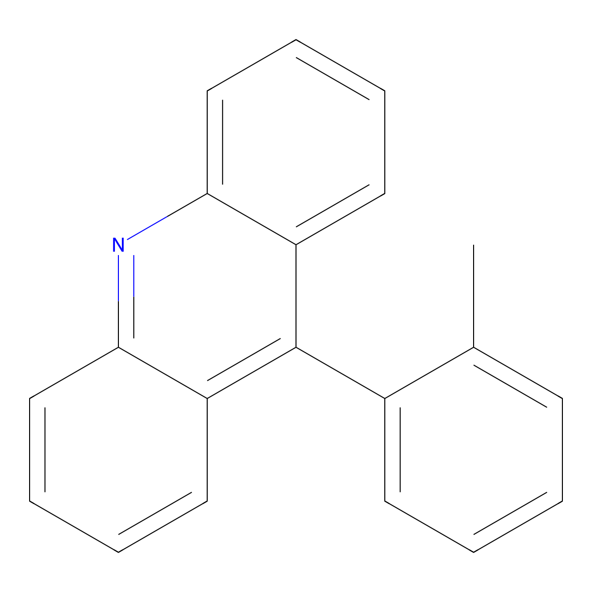 9-(2-Methylphenyl)acridine molecular structure, CAS 40333-47-9