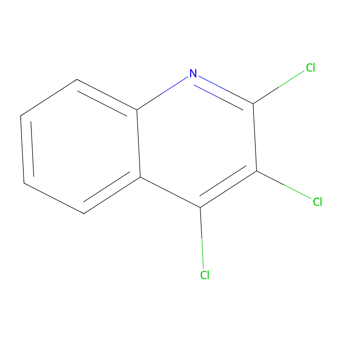 2,3,4-Trichloroquinoline molecular structure, CAS 40335-02-2