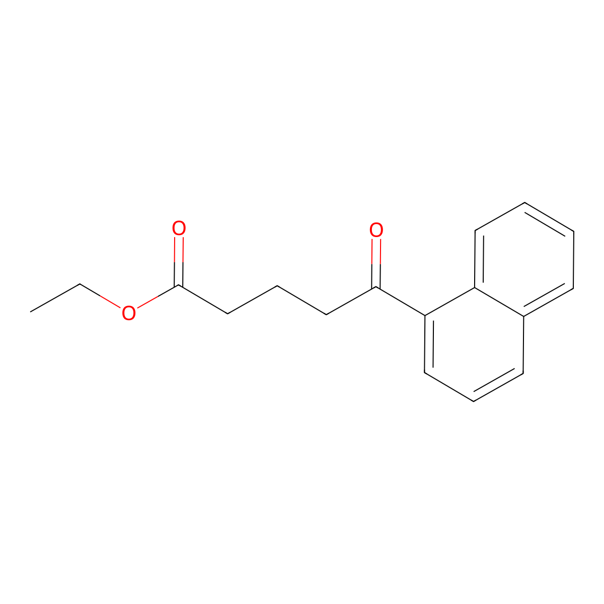Ethyl 5-(1-naphthyl)-5-oxovalerate molecular structure, CAS 40335-93-1