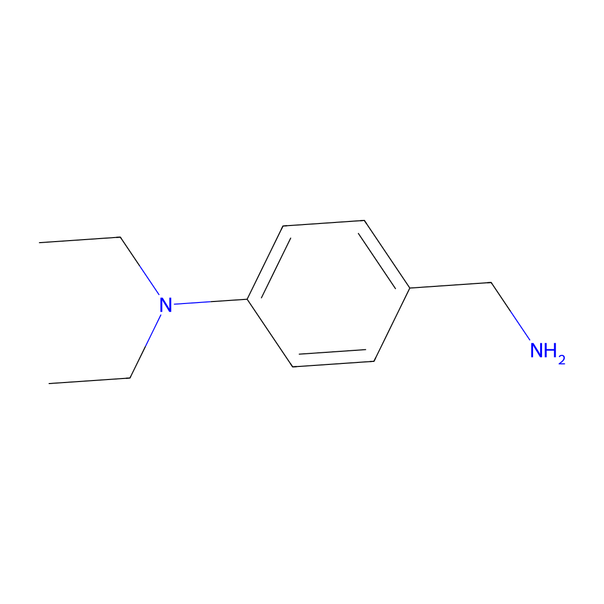 4-(Aminomethyl)-N,N-Diethylaniline molecular structure, CAS 40336-81-0