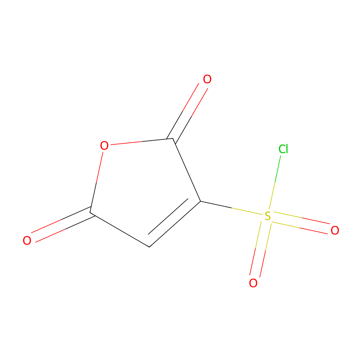 2,5-Dioxo-2,5-dihydrofuran-3-sulfonyl chloride molecular structure, CAS 40336-86-5