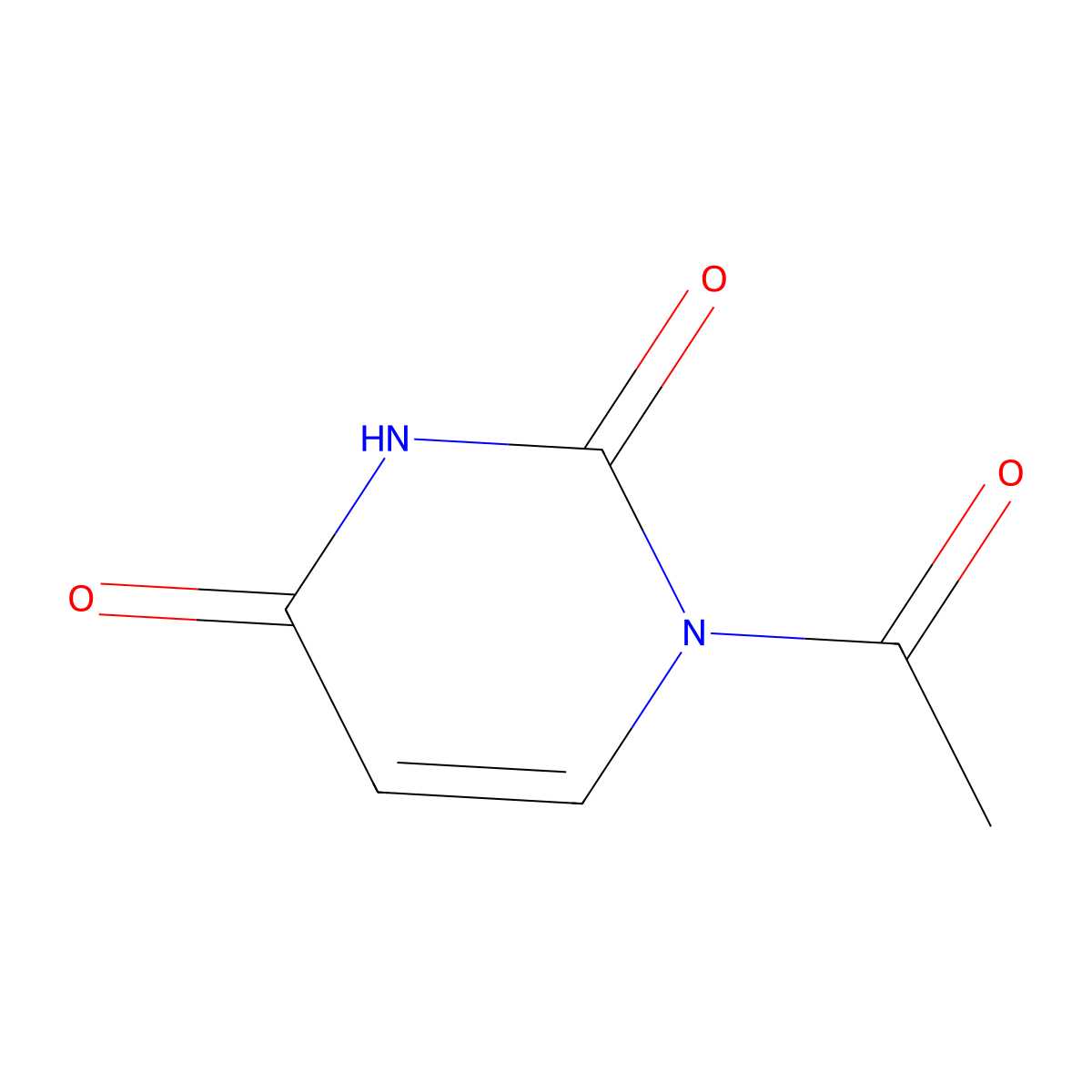 1-N-Acetyluracil molecular structure, CAS 40338-28-1