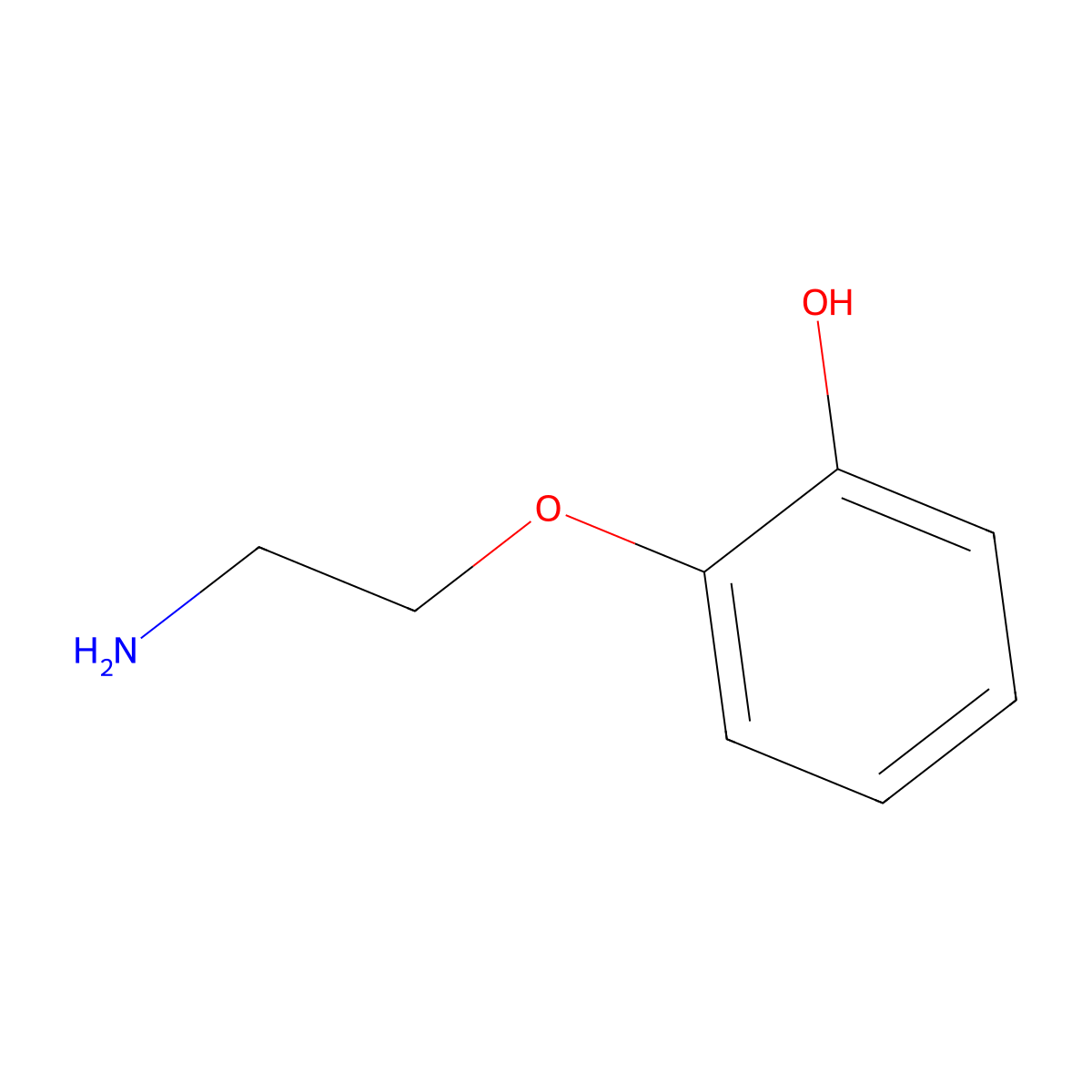 2-(2-Aminoethoxy)phenol molecular structure, CAS 40340-32-7