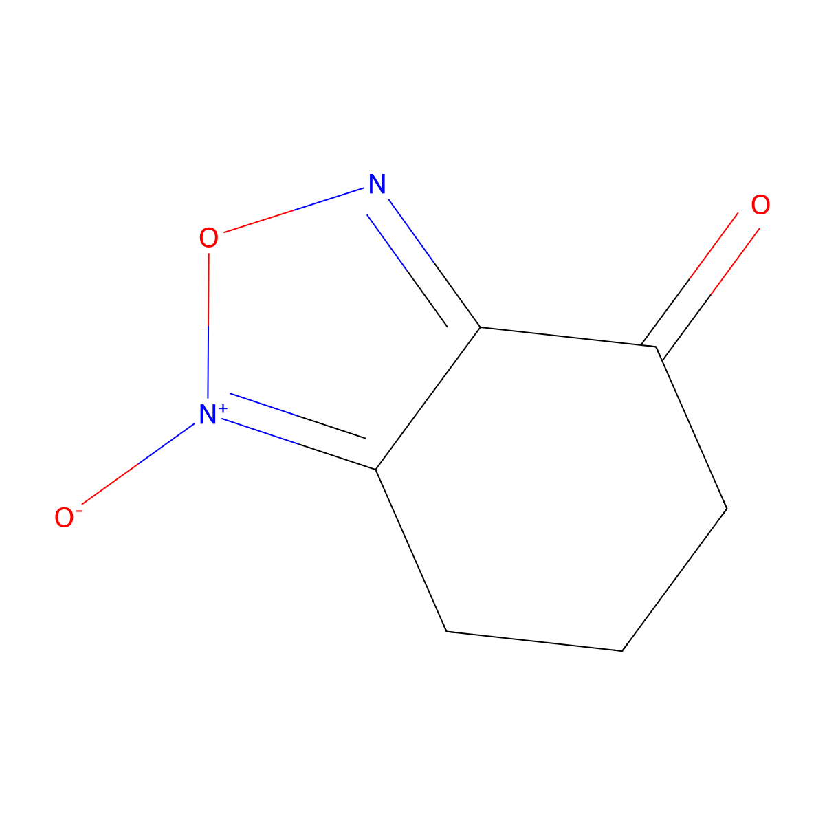 2,1,3-Benzoxadiazol-4(5H)-one, 6,7-dihydro-, 1-oxide molecular structure, CAS 40345-49-1