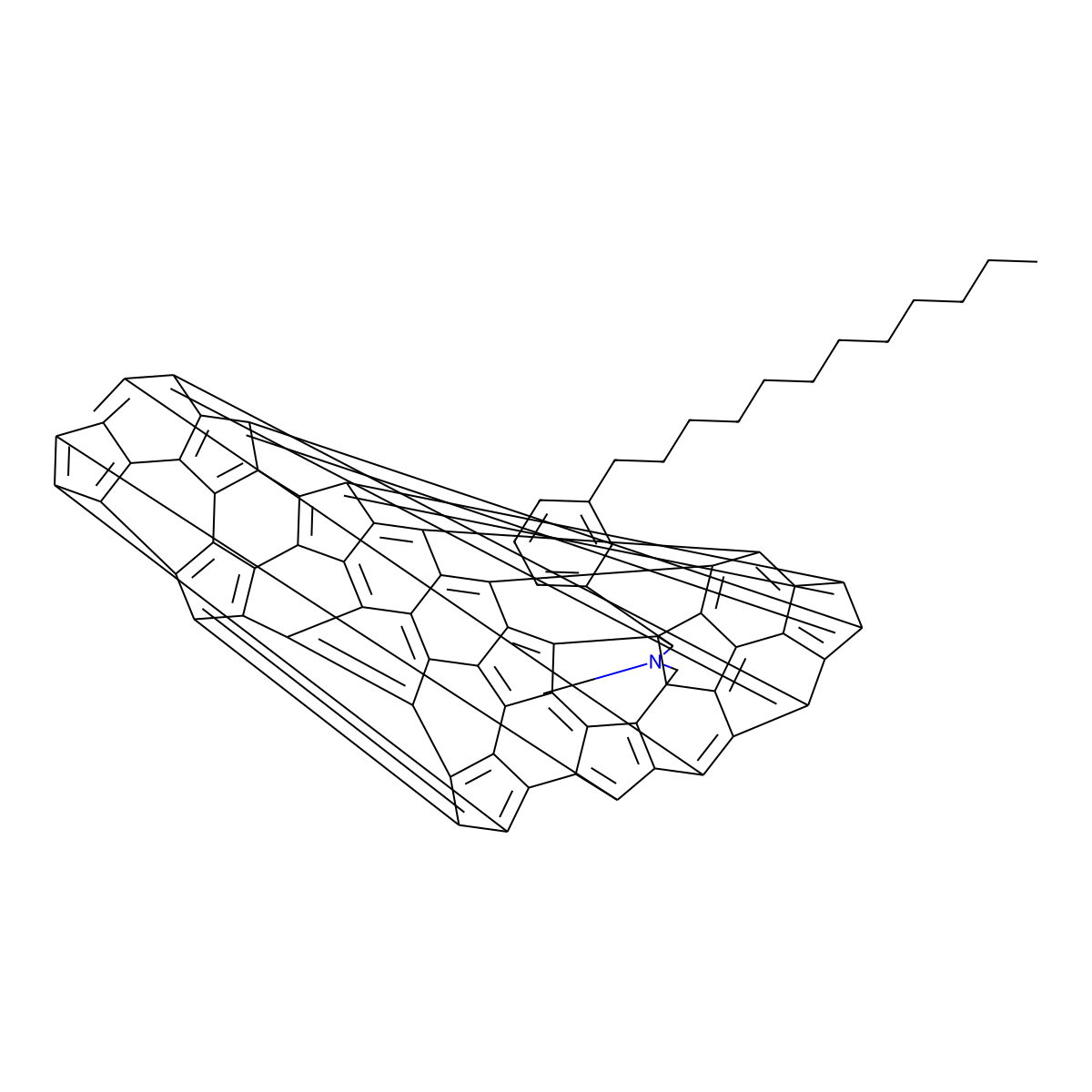 C60-fused N-Methylpyrrolidine-m-C12-phenyl molecular structure, CAS 403483-19-2