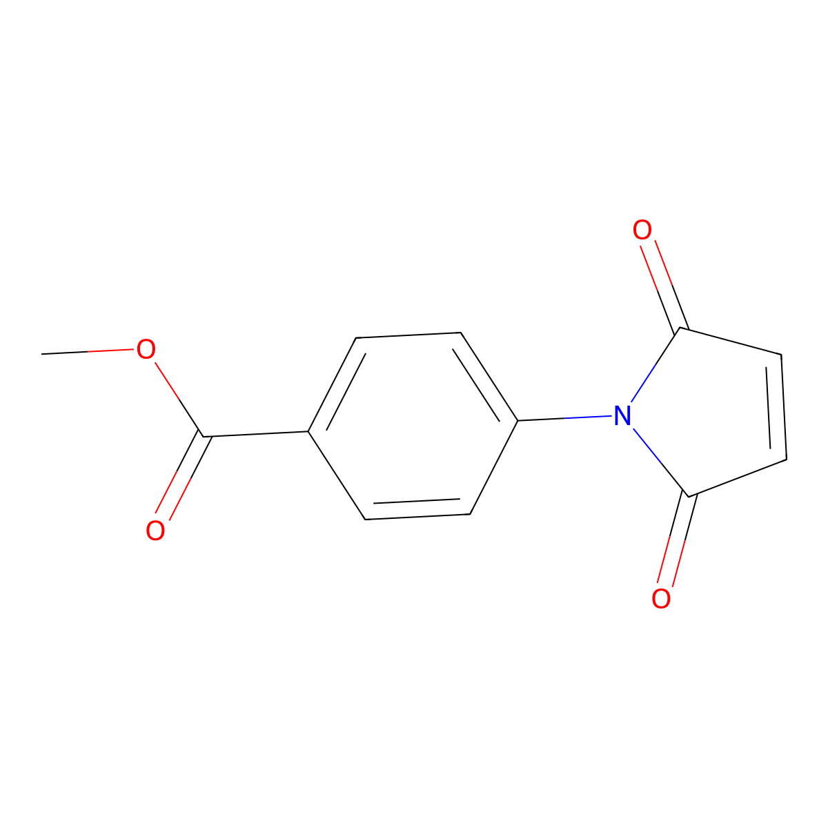 methyl 4-(2,5-dioxo-2,5-dihydro-1H-pyrrol-1-yl)benzoate molecular structure, CAS 40349-49-3