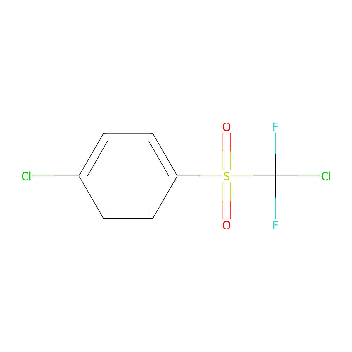 1-Chloro-4-((chlorodifluoromethyl)sulfonyl)benzene molecular structure, CAS 403496-62-8