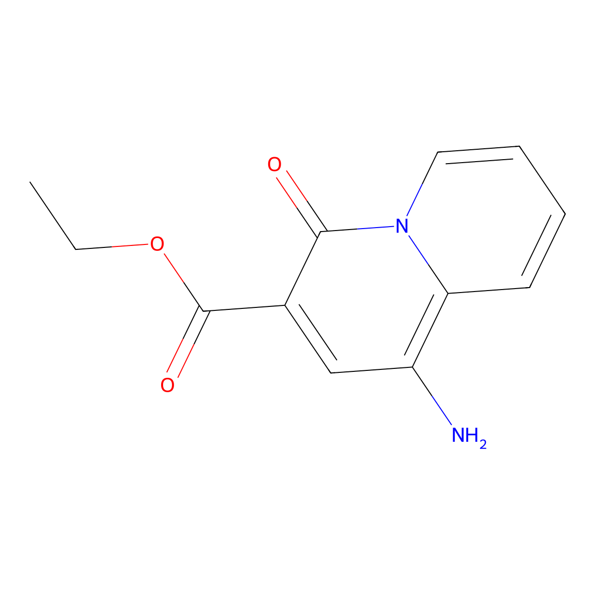Ethyl 1-amino-4-oxo-4H-quinolizine-3-carboxylate molecular structure, CAS 403500-03-8