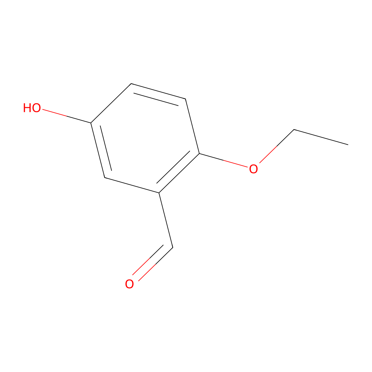 2-Ethoxy-5-hydroxybenzaldehyde molecular structure, CAS 403507-40-4
