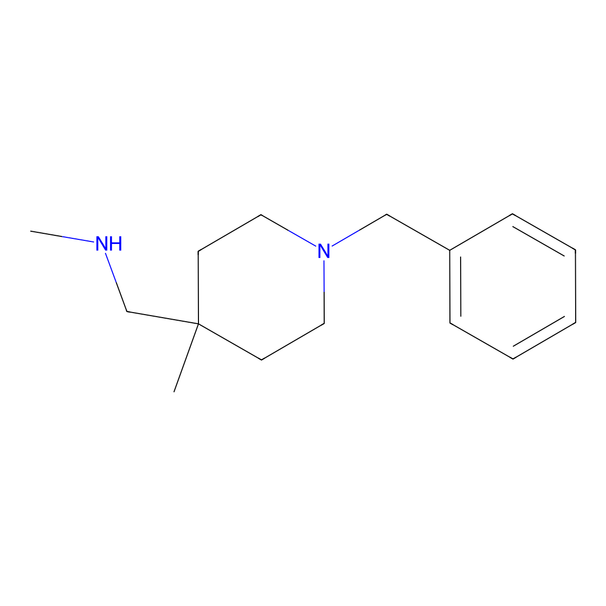 [(1-Benzyl-4-methylpiperidin-4-yl)methyl](methyl)amine molecular structure, CAS 403513-93-9