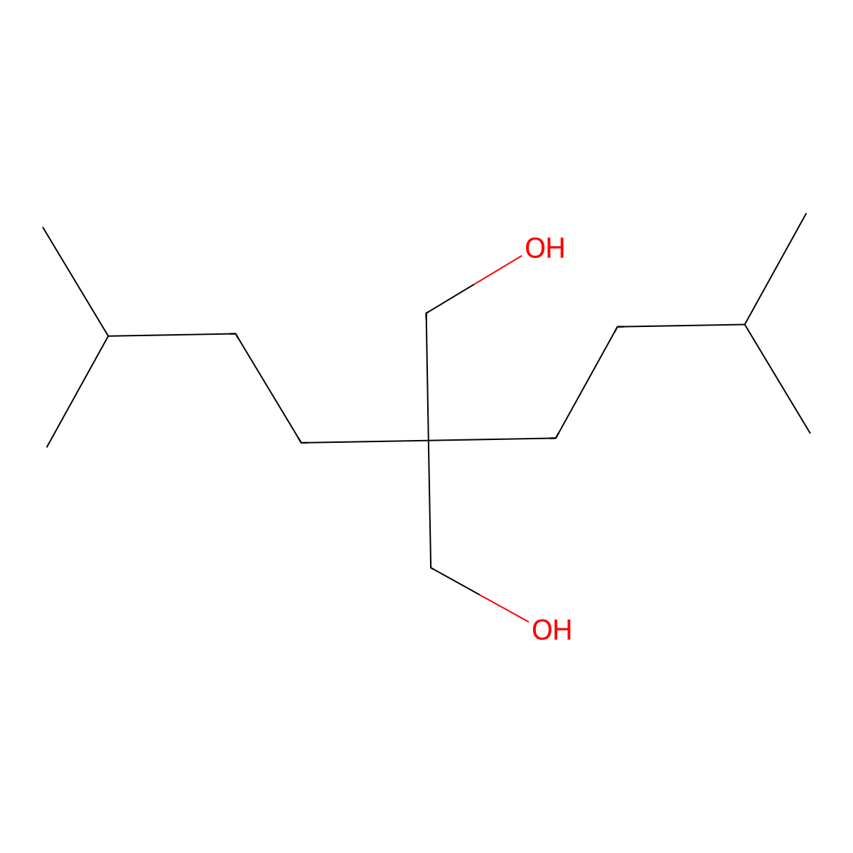 2,2-Bis(3-methylbutyl)propane-1,3-diol molecular structure, CAS 403519-64-2