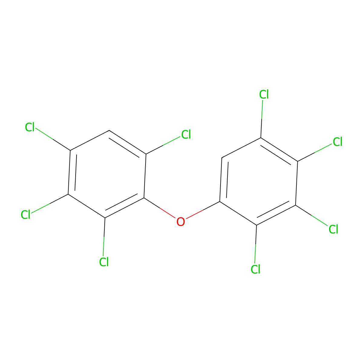 Octachlorodiphenyl ether molecular structure, CAS 40356-57-8