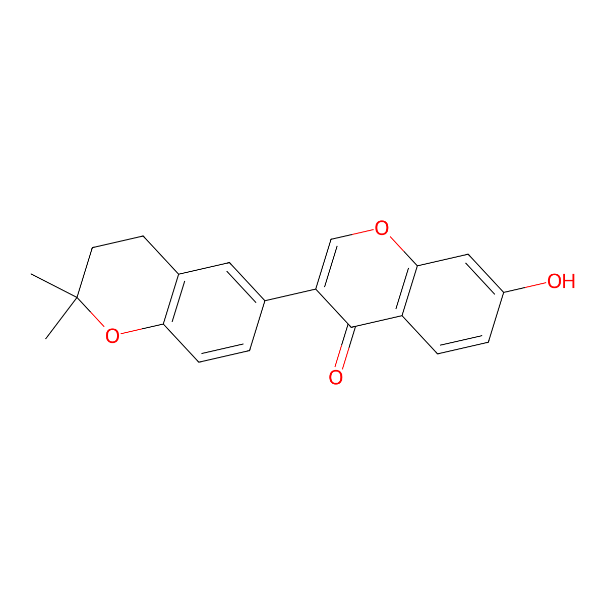 Isoneobavaisoflavone molecular structure, CAS 40357-43-5