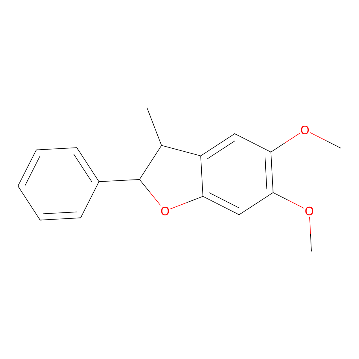 Obtusafuran methyl ether molecular structure, CAS 40357-59-3