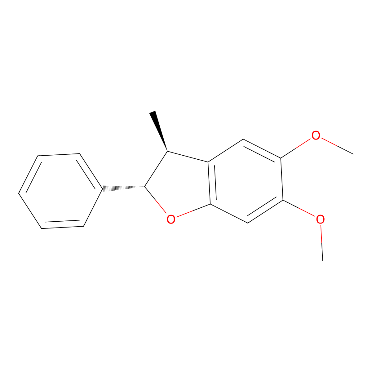 Obtusafuran methyl ether molecular structure, CAS 40357-59-3