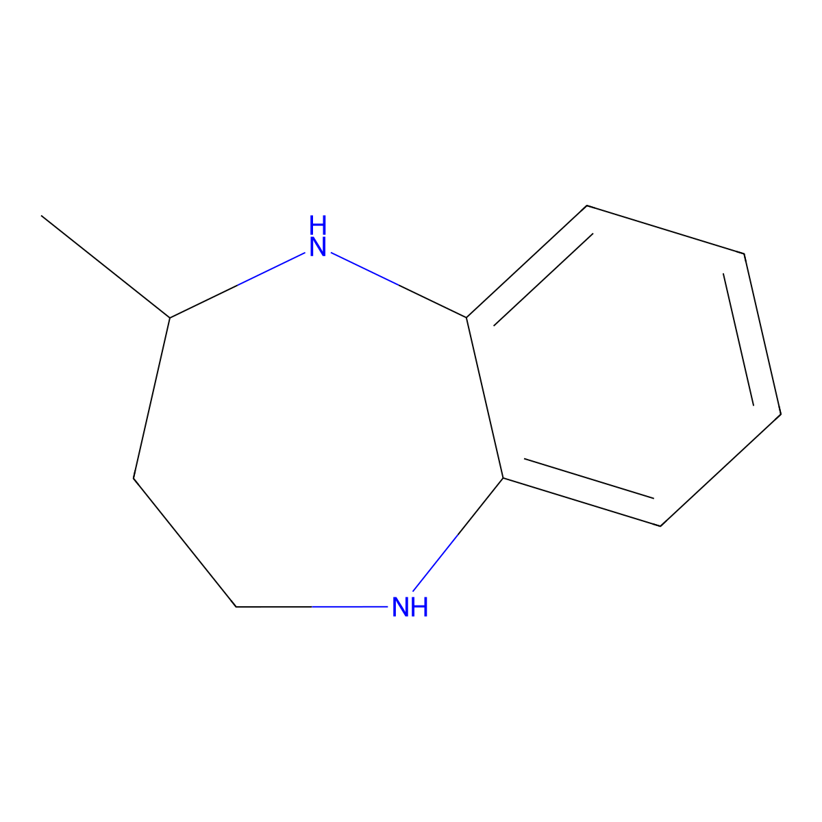 2-Methyl-2,3,4,5-tetrahydro-1H-1,5-benzodiazepine molecular structure, CAS 40358-34-7