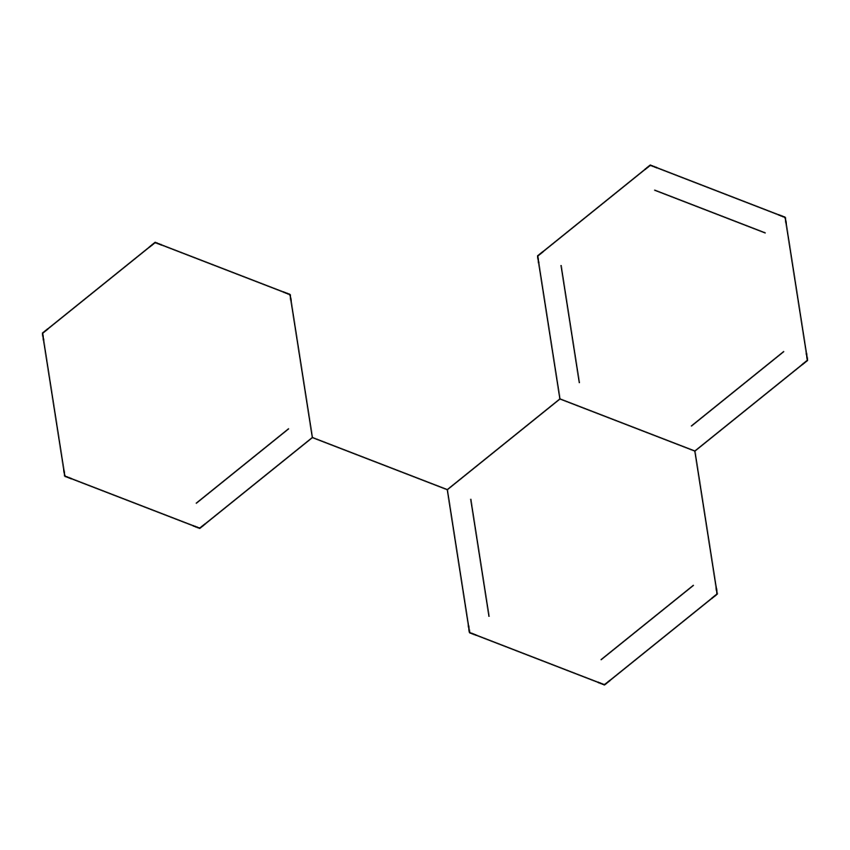 1-(1-Cyclohexen-1-yl)naphthalene molecular structure, CAS 40358-51-8