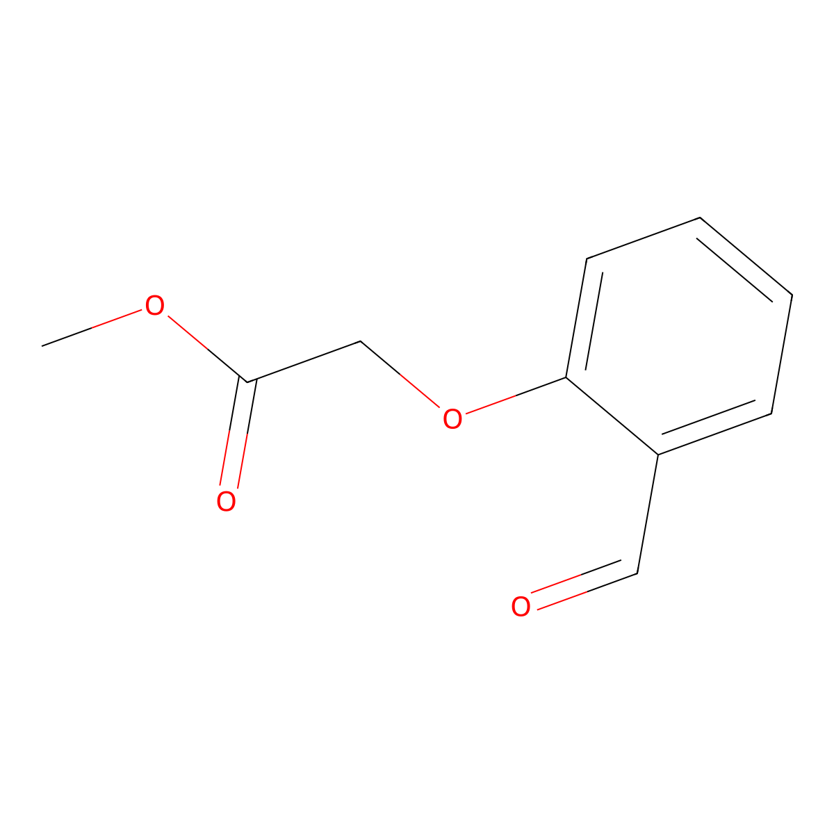 Methyl 2-(2-formylphenoxy)acetate molecular structure, CAS 40359-34-0