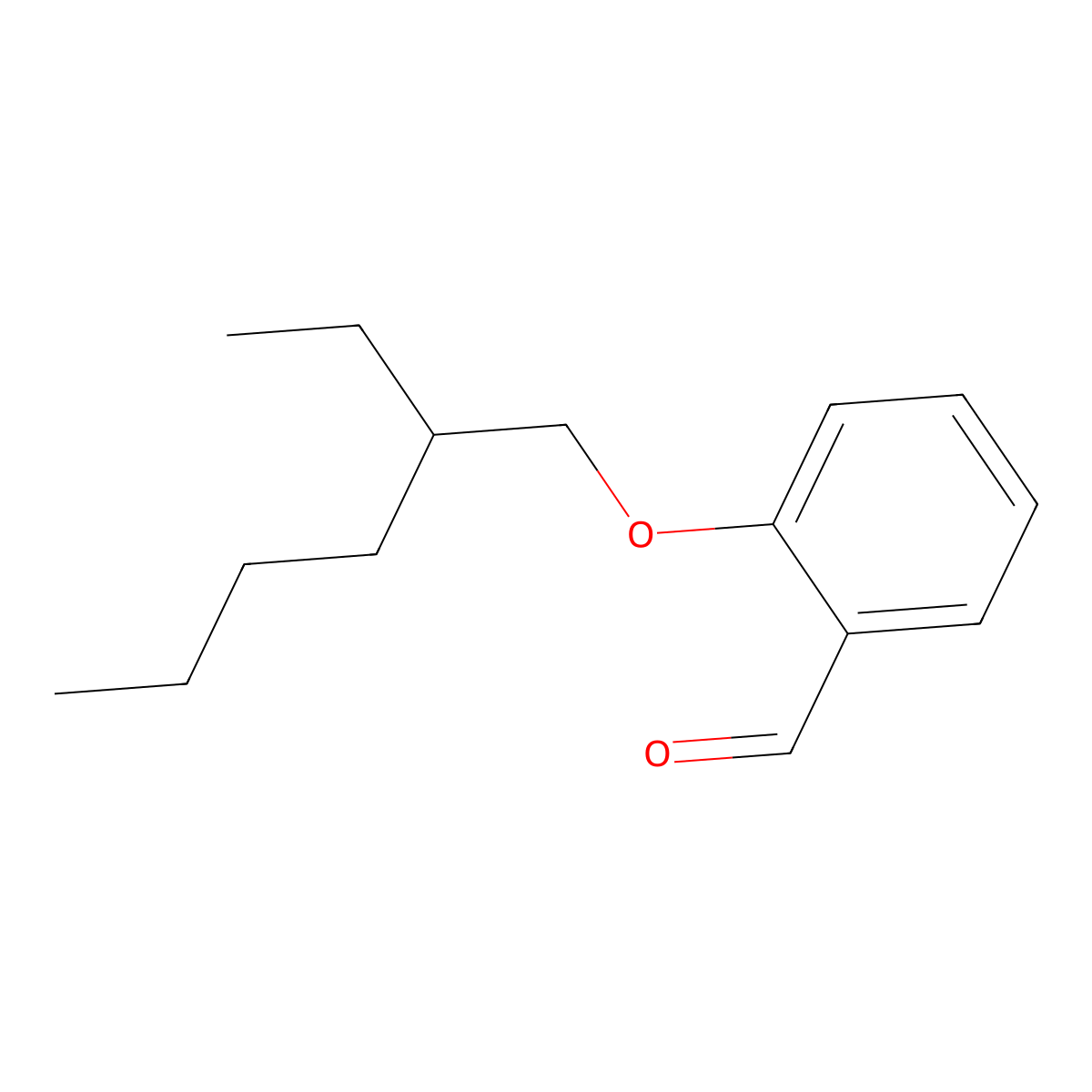 2-[(2-Ethylhexyl)oxy]benzaldehyde molecular structure, CAS 40359-42-0