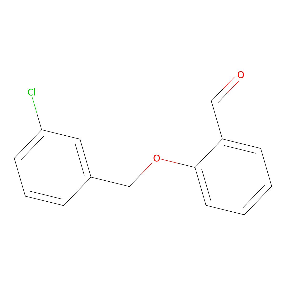 2-[(3-Chlorobenzyl)oxy]benzaldehyde molecular structure, CAS 40359-59-9