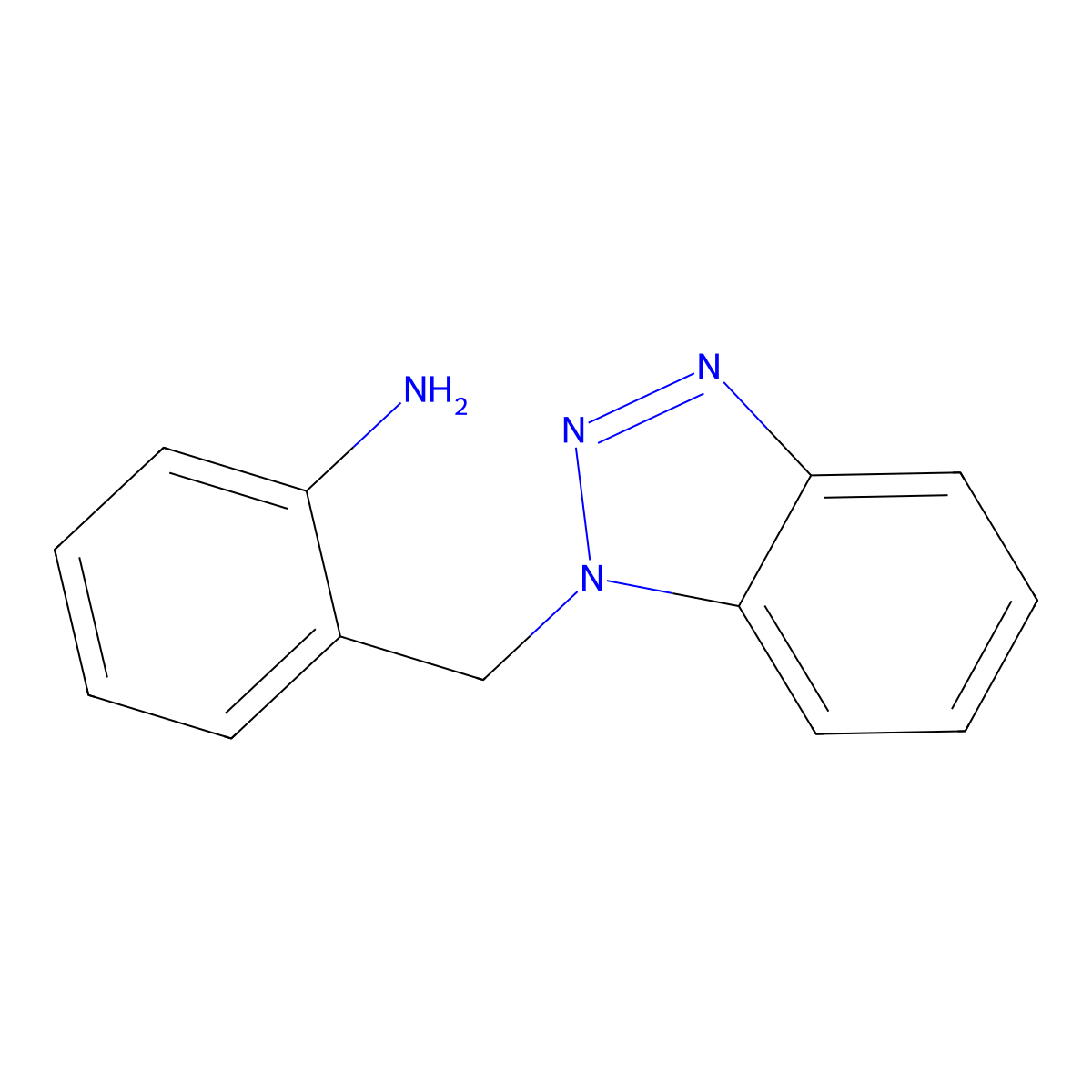 2-(1H-1,2,3-Benzotriazol-1-ylmethyl)aniline molecular structure, CAS 403599-76-8