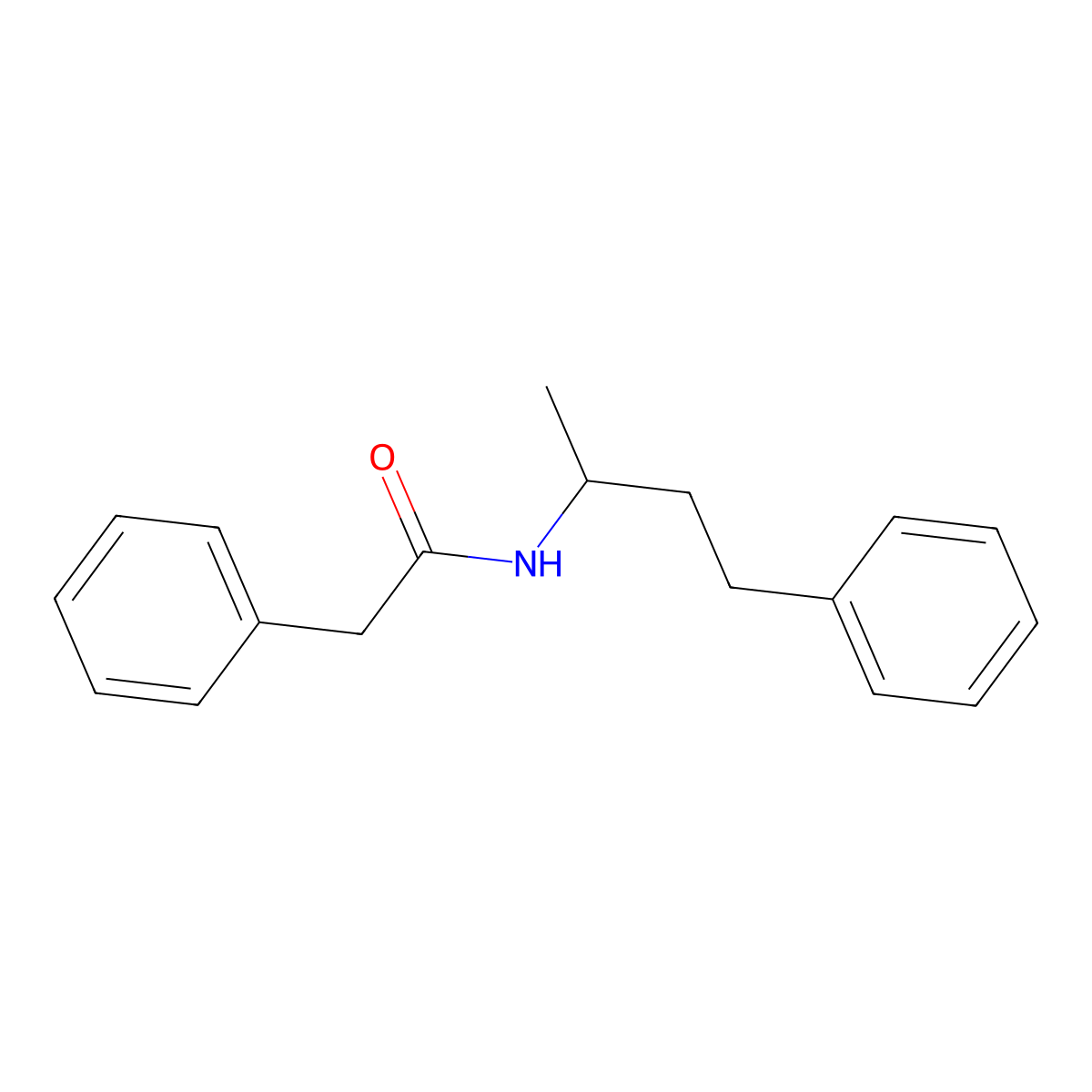 Benzeneacetamide, N-[(1S)-1-methyl-3-phenylpropyl]- molecular structure, CAS 403617-14-1