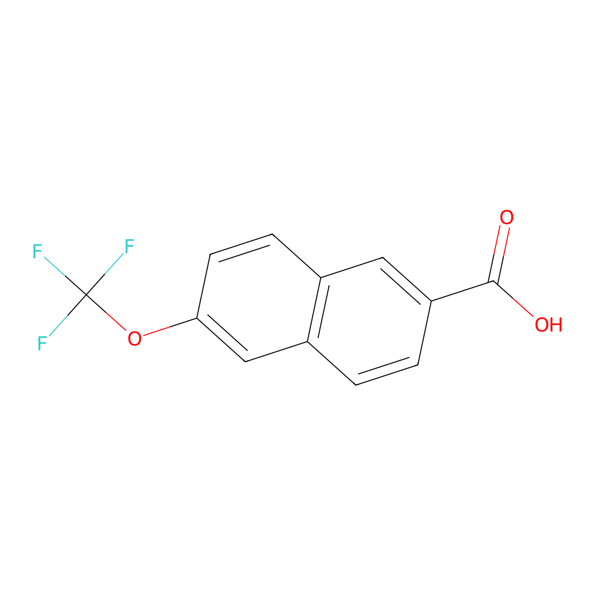 2-(Trifluoromethoxy)naphthalene-6-carboxylic acid molecular structure, CAS 403646-84-4