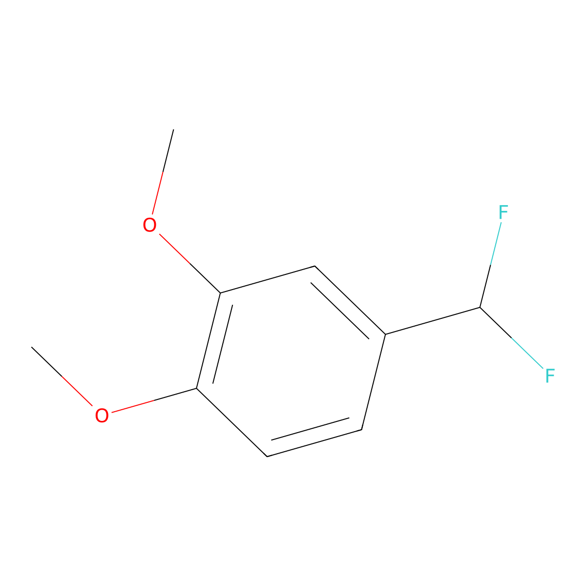 4-(Difluoromethyl)-1,2-dimethoxybenzene molecular structure, CAS 403648-73-7