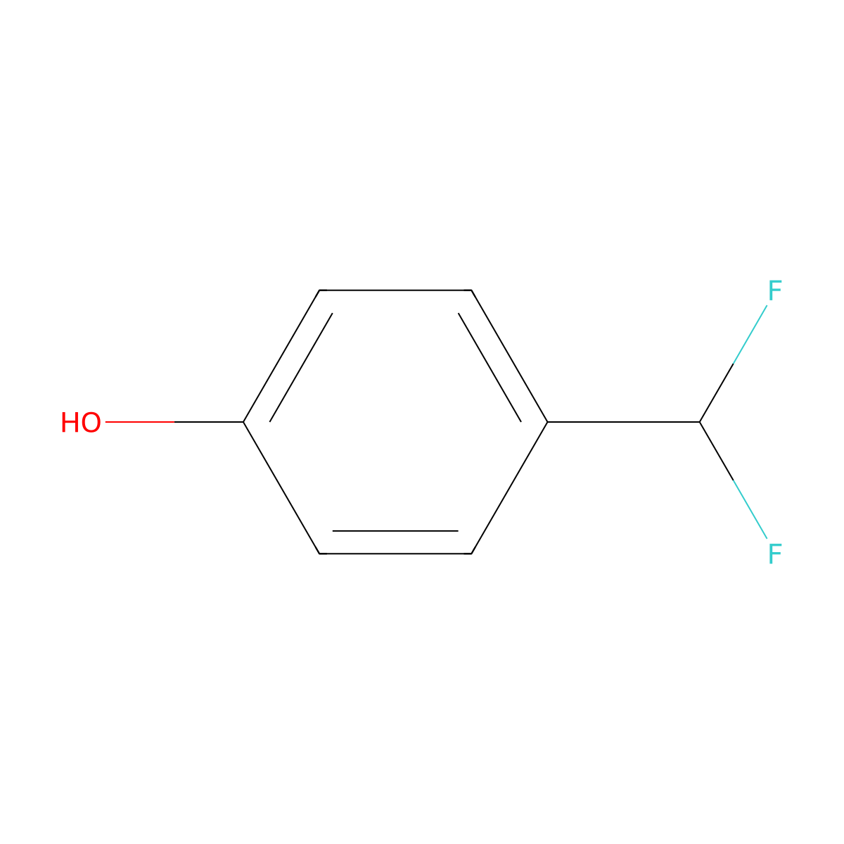 4-(Difluoromethyl)phenol molecular structure, CAS 403648-76-0